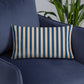 Pillow or Lumbar Bar Pillow Braniff Alexander Girard Aircraft Interior Design 1965 Navy Cream