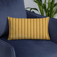 Pillow or Lumbar Bar Pillow Braniff Alexander Girard Aircraft Interior Design 1965 Cream Green Stripe