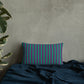 Pillow or Lumbar Bar Pillow Braniff Alexander Girard Aircraft Interior Design 1965 Purple Green