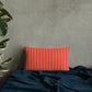 Pillow or Lumbar Bar Pillow Braniff Alexander Girard Aircraft Interior Design 1965 Watermelon Orange Stripe