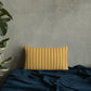Pillow or Lumbar Bar Pillow Braniff Alexander Girard Aircraft Interior Design 1965 Cream Green Stripe