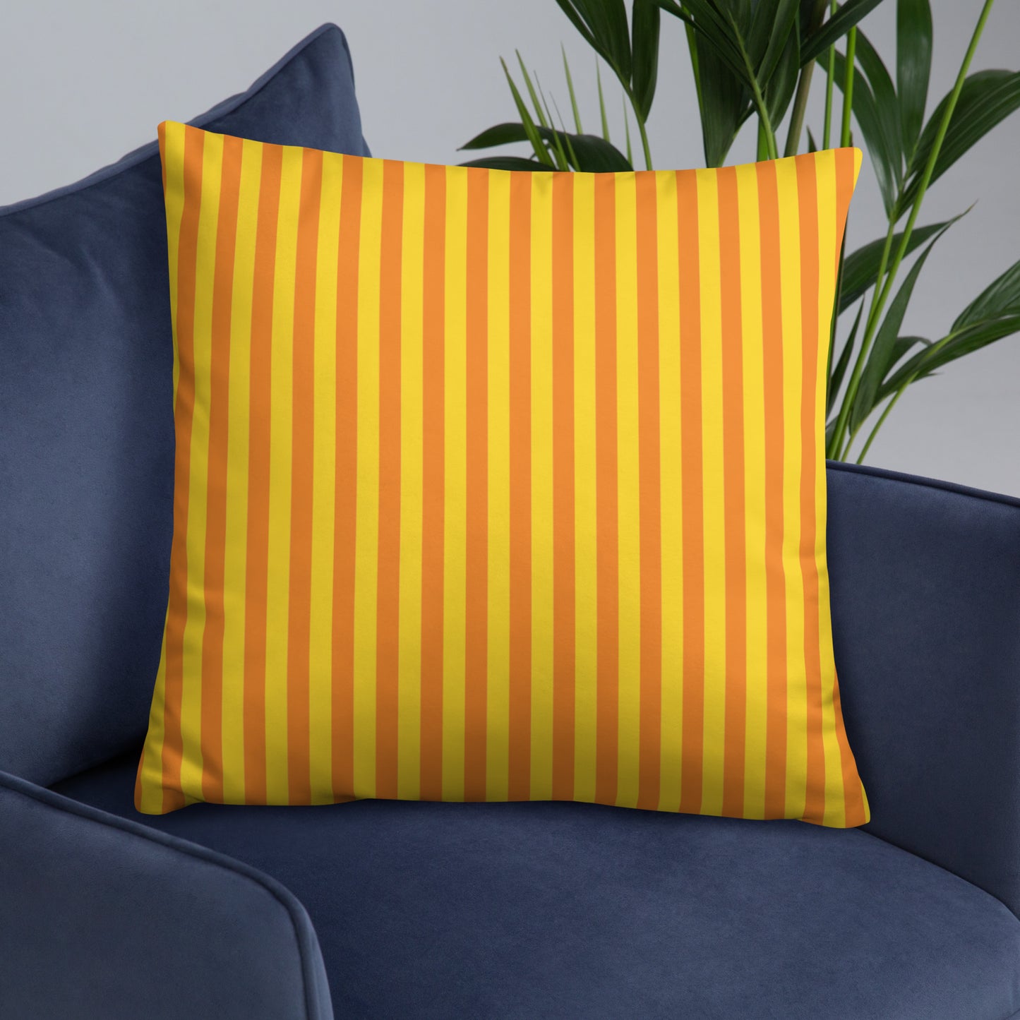 Pillow or Lumbar Bar Pillow Braniff Alexander Girard Aircraft Interior Design 1965 Orange Yellow Stripe