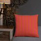 Pillow or Lumbar Bar Pillow Braniff Alexander Girard Aircraft Interior Design 1965 Watermelon Orange Stripe