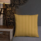 Pillow or Lumbar Bar Pillow Braniff Alexander Girard Aircraft Interior Design 1965 Cream Green Stripe