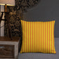 Pillow or Lumbar Bar Pillow Braniff Alexander Girard Aircraft Interior Design 1965 Orange Yellow Stripe