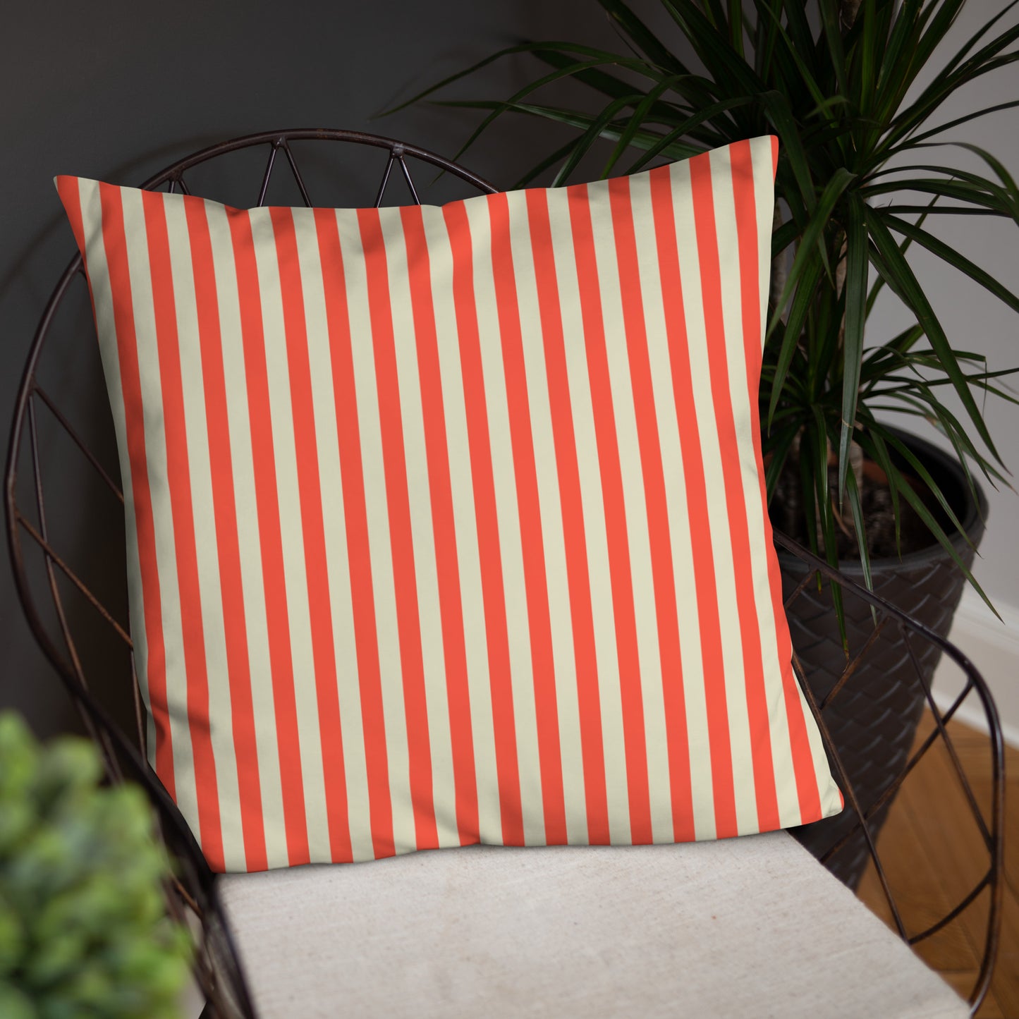 Pillow or Lumbar Bar Pillow Braniff Alexander Girard Aircraft Interior Design 1965 Watermelon Cream