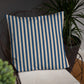 Pillow or Lumbar Bar Pillow Braniff Alexander Girard Aircraft Interior Design 1965 Navy Cream