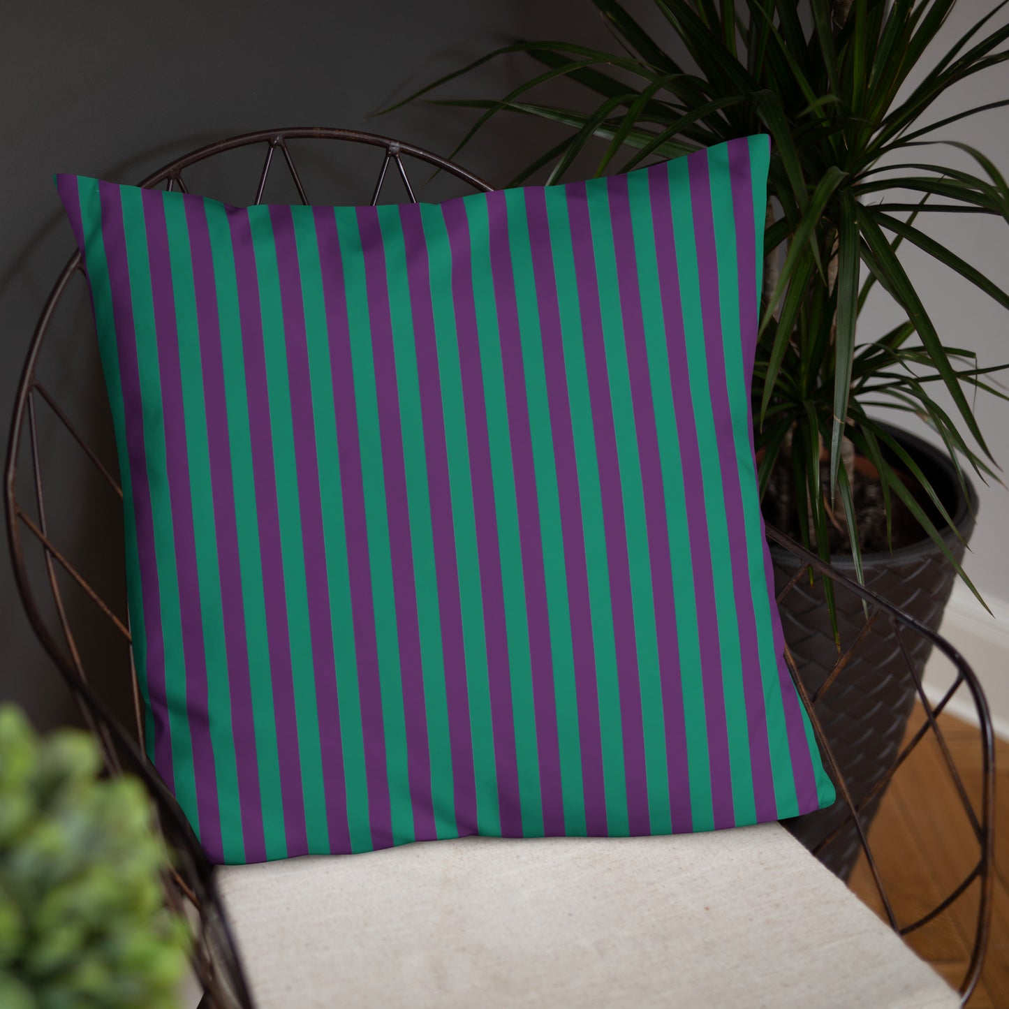 Pillow or Lumbar Bar Pillow Braniff Alexander Girard Aircraft Interior Design 1965 Purple Green