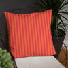 Pillow or Lumbar Bar Pillow Braniff Alexander Girard Aircraft Interior Design 1965 Watermelon Orange Stripe