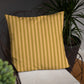 Pillow or Lumbar Bar Pillow Braniff Alexander Girard Aircraft Interior Design 1965 Cream Green Stripe