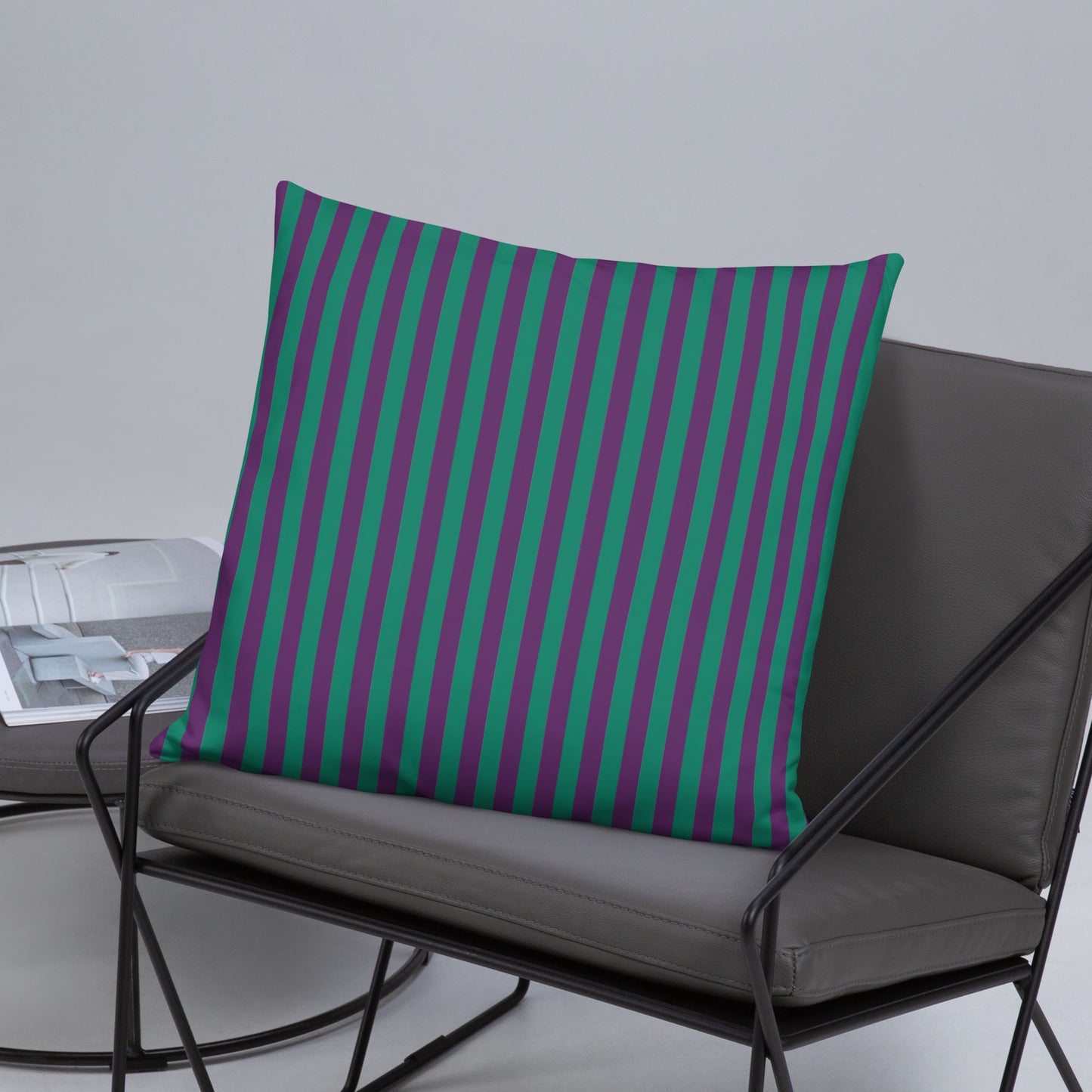 Pillow or Lumbar Bar Pillow Braniff Alexander Girard Aircraft Interior Design 1965 Purple Green