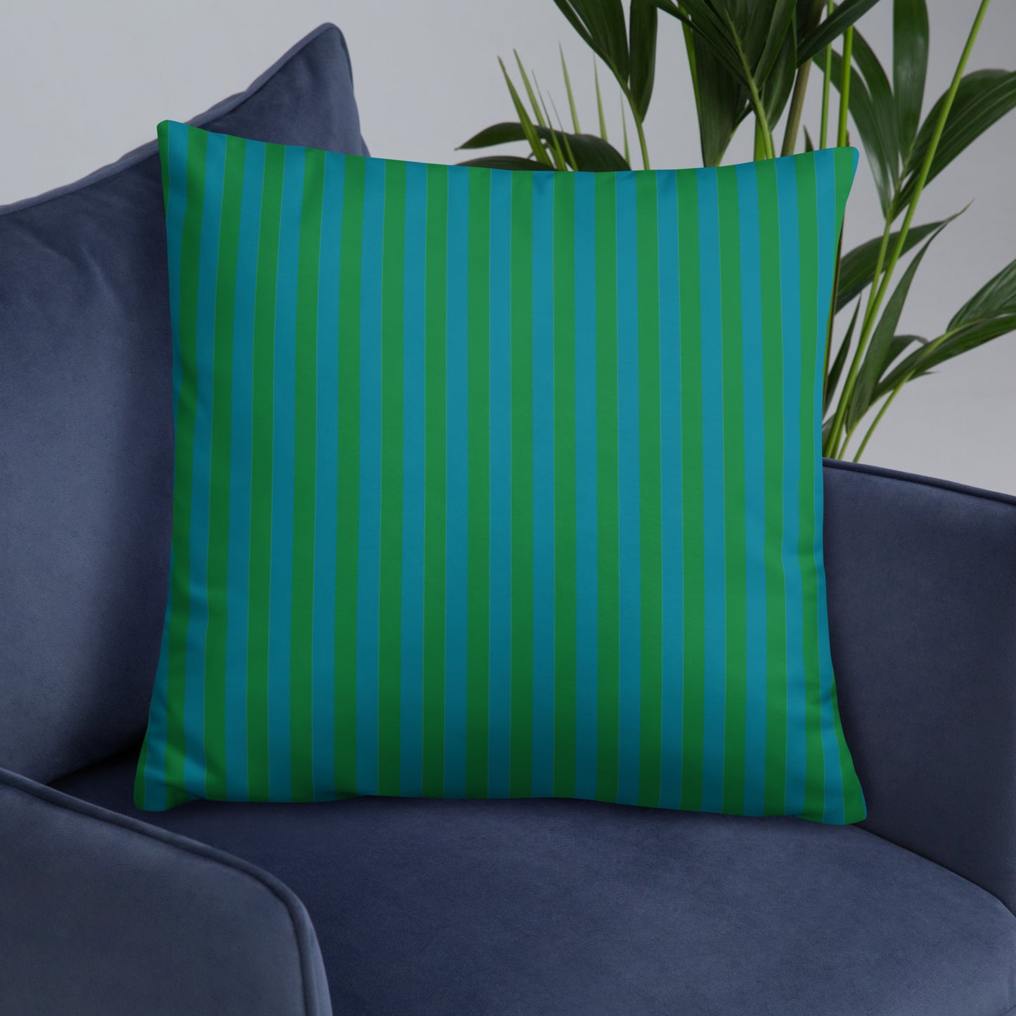 Pillow or Lumbar Bar Pillow Braniff Alexander Girard Aircraft Interior Design 1965 Green Blue