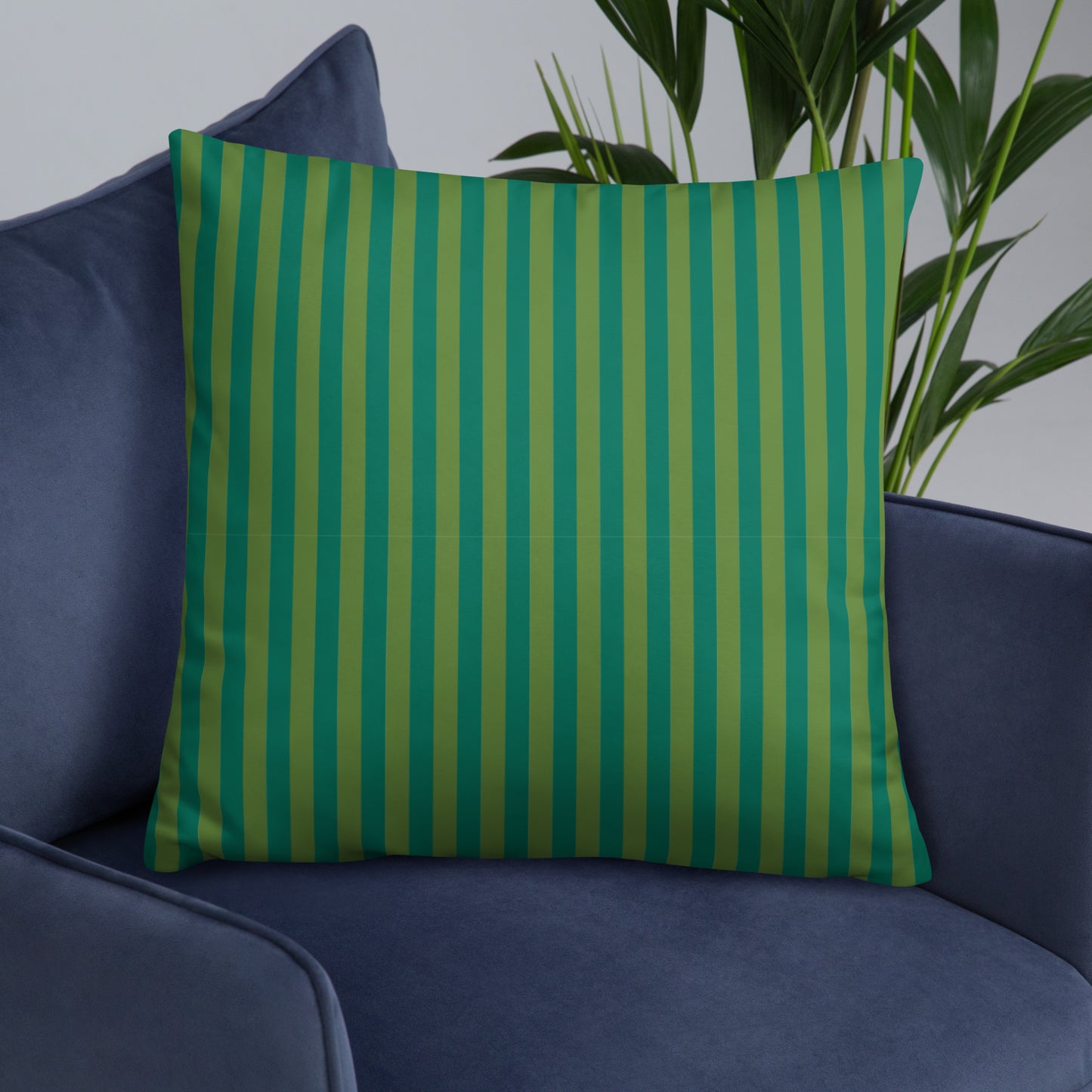 Pillow or Lumbar Bar Pillow Braniff Alexander Girard Aircraft Interior Design 1965 Green Green Stripe