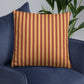 Pillow or Lumbar Bar Pillow Braniff Alexander Girard Aircraft Interior Design 1965 Rusty Cream Stripe