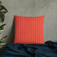 Pillow or Lumbar Bar Pillow Braniff Alexander Girard Aircraft Interior Design 1965 Watermelon Orange Stripe