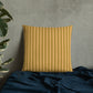 Pillow or Lumbar Bar Pillow Braniff Alexander Girard Aircraft Interior Design 1965 Cream Green Stripe