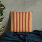 Pillow or Lumbar Bar Pillow Braniff Alexander Girard Aircraft Interior Design 1965 Rusty Cream Stripe