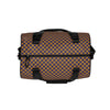 Duffle Gym Bag with Alexander Girard End of the Plain Plane Aircraft Interior Purple Mustard Check