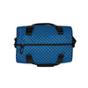 Duffle Gym Bag with Alexander Girard End of the Plain Plane Aircraft Interior Blue Blue Check