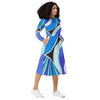 Midi Dress Long Sleeve Braniff Pucci Design 1972 727 Braniff Place Blue Collection
