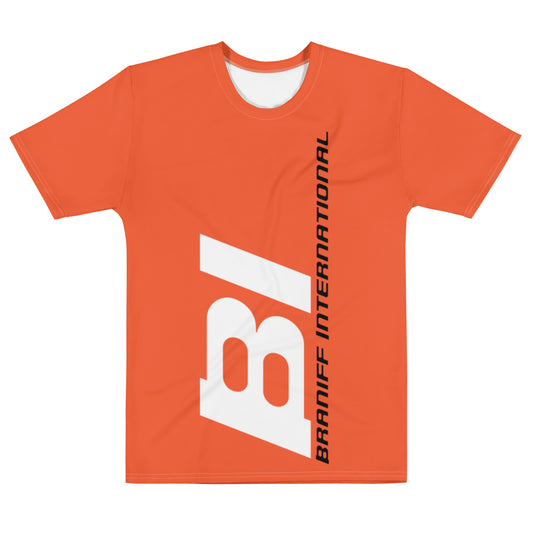 Short Sleeve Shirt Mens Womens Braniff End of the Plain Plane Alexander Girard BI Logo 1965 Orange