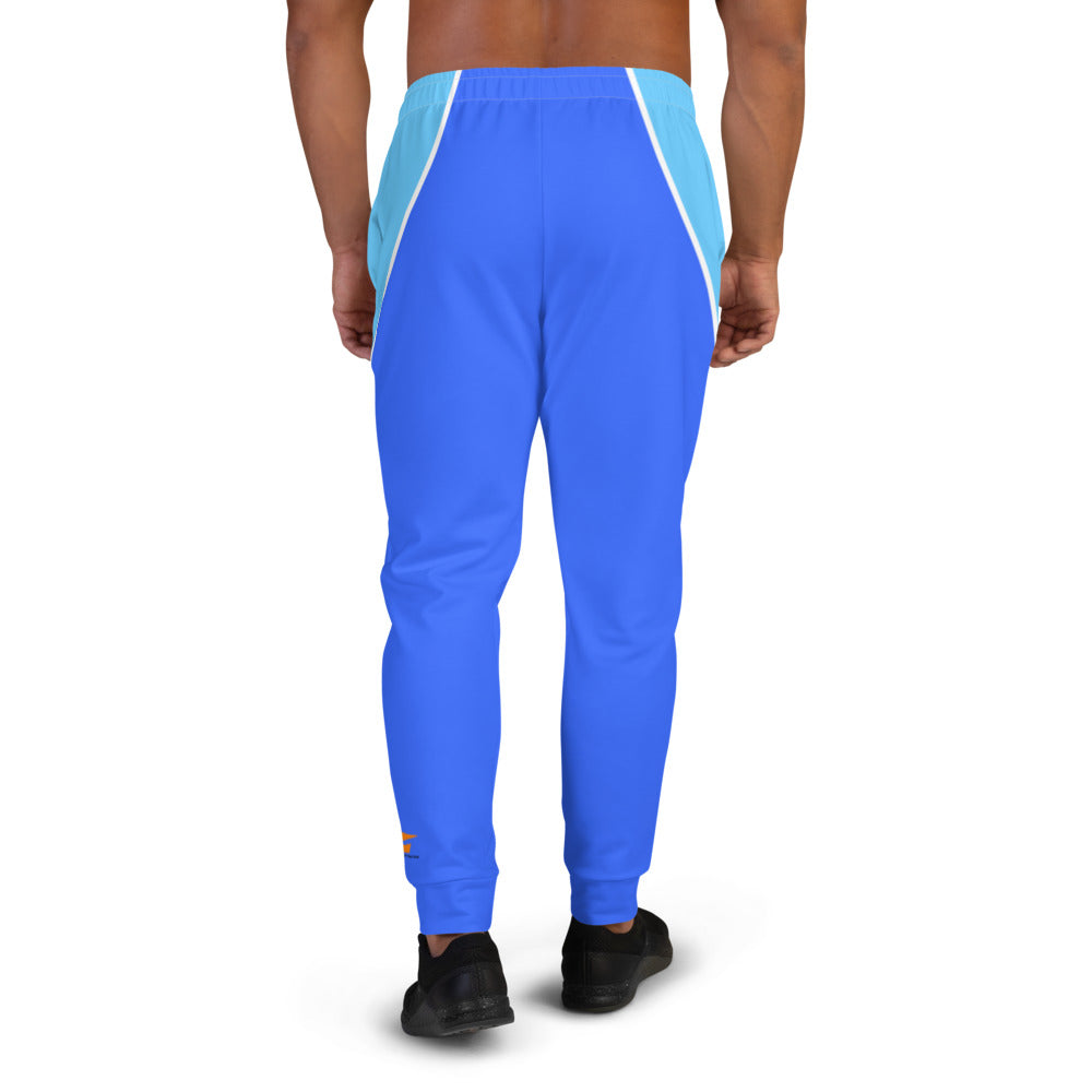 BRANIFF MENS JOGGERS SWEATPANTS 1971 TWO TONE BLUE