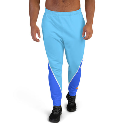 BRANIFF MENS JOGGERS SWEATPANTS 1971 TWO TONE BLUE