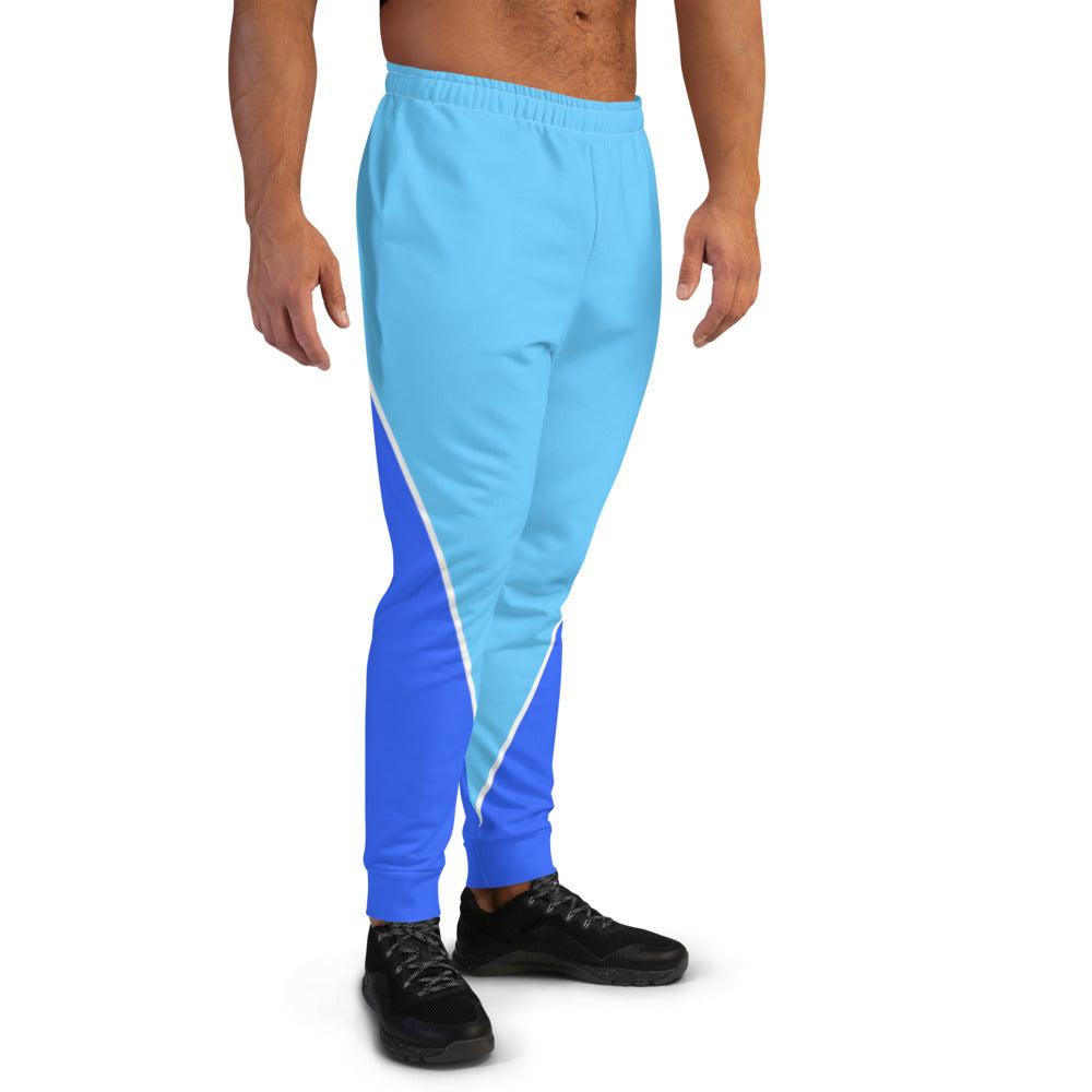 BRANIFF MENS JOGGERS SWEATPANTS 1971 TWO TONE BLUE