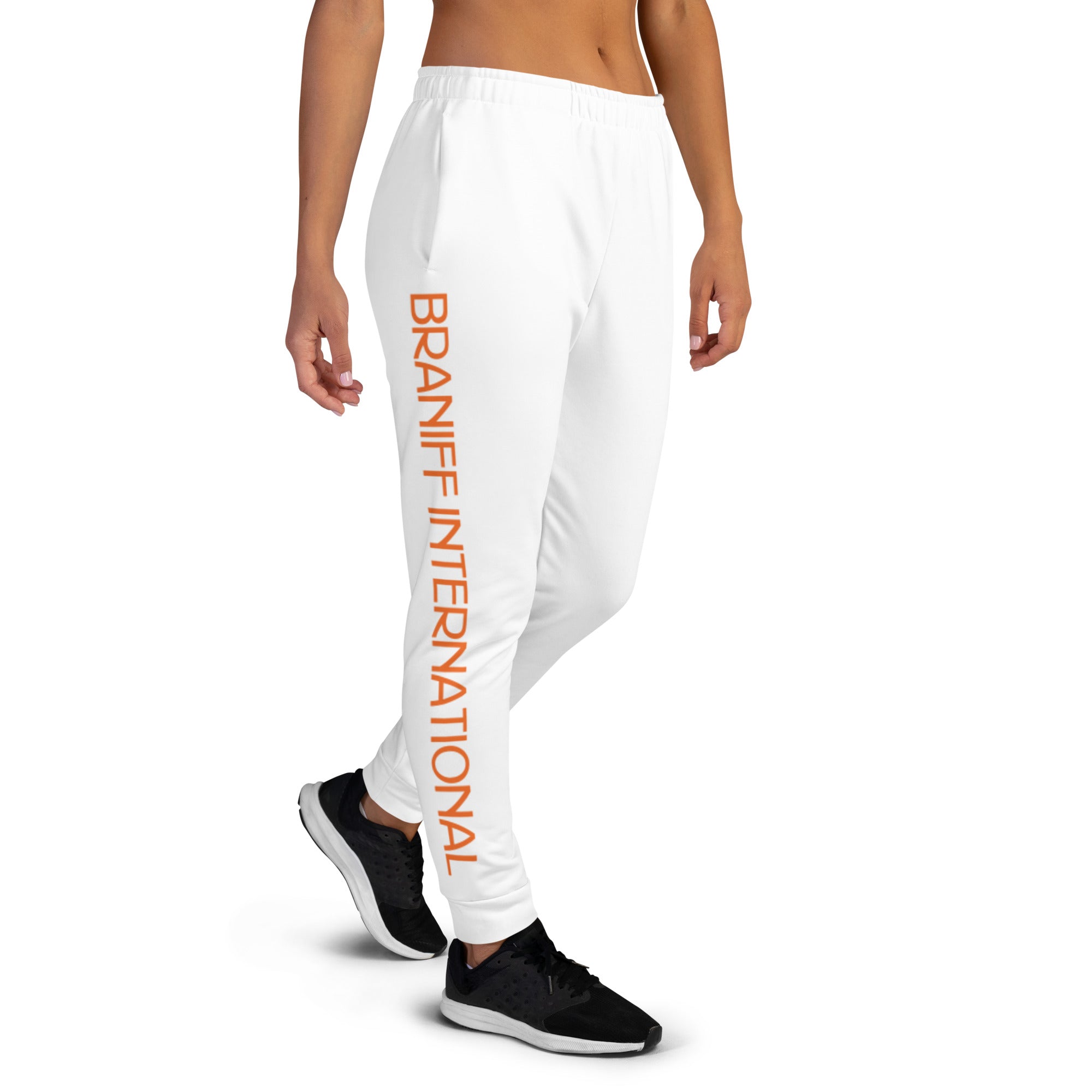 Braniff Joggers Women's Sweatpants Harper and George International Font 1969