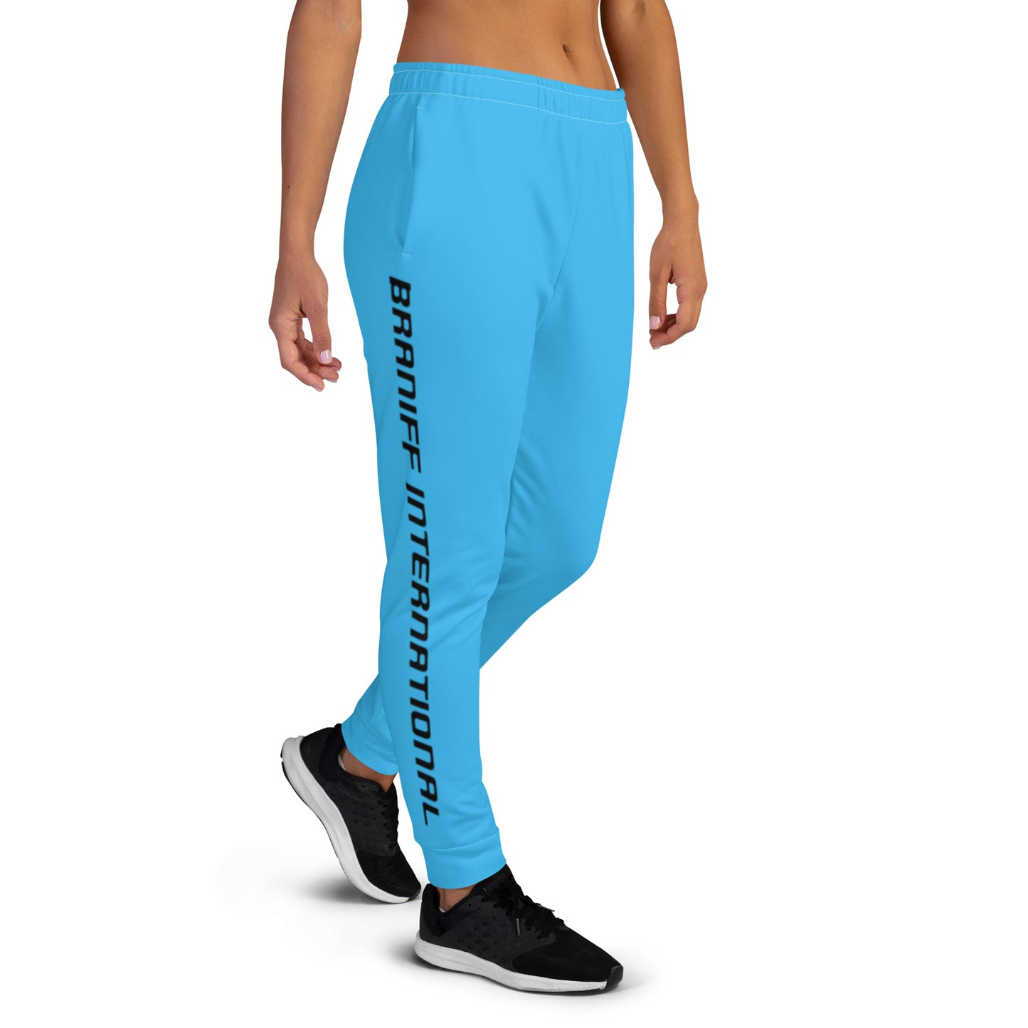 Braniff Joggers Women's Sweatpants Alexander Girard BI Logo 1965 EOTPP New Medium Blue