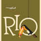 Braniff Rio Toucan Welcome to Brazil, 1959 [Red] - Premium Open Edition