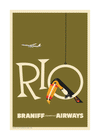 Braniff Rio Toucan Welcome to Brazil, 1959 [Olive] - Premium Open Edition