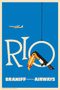 Braniff Rio Toucan Welcome to Brazil, 1959 [Azure Blue] - Premium Open Edition