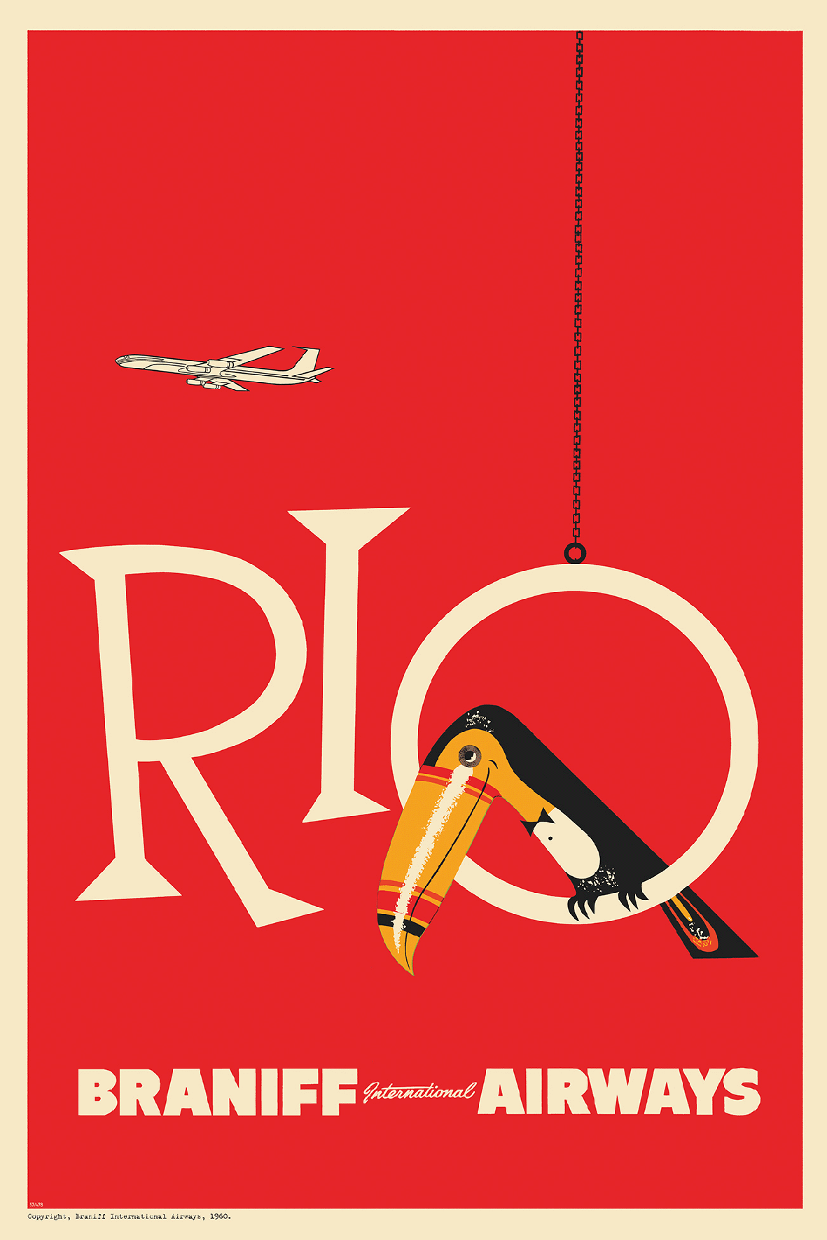 Braniff Rio Toucan Welcome to Brazil, 1959 - Museum Grade Limited Edition