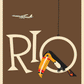 Braniff Rio Toucan Welcome to Brazil, 1959 [Brown] - Premium Open Edition