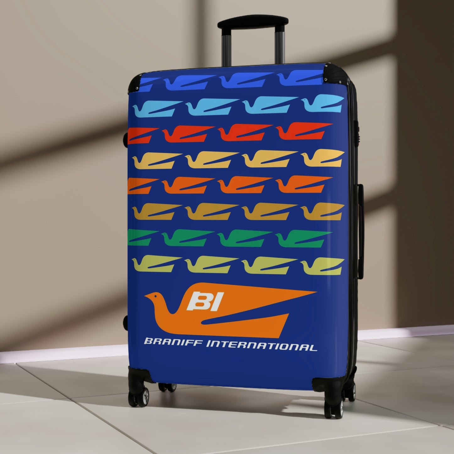 Braniff Ultra Space Jet Luggage Suitcase Alexander Girard Braniff Design Bluebird of Happiness