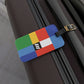 Luggage Tag Personalized Braniff Alexander Girard Design Multi