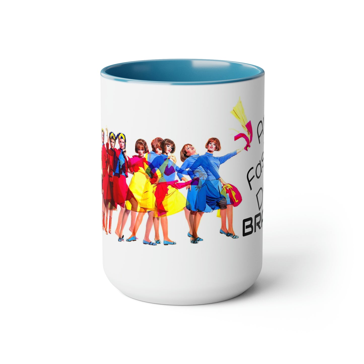 Coffee Mug 11 oz Braniff Air Strip I at 35000 Feet with Blue Interior