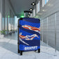 Braniff Ultra Space Jet Luggage Suitcase Braniff Alexander Calder Bicentennial Design