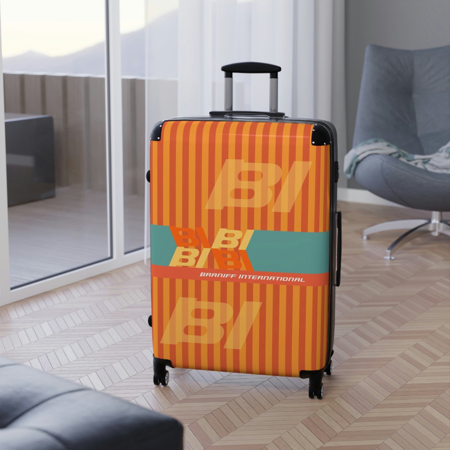 Braniff Ultra Space Jet Luggage Suitcase Alexander Girard Braniff Design