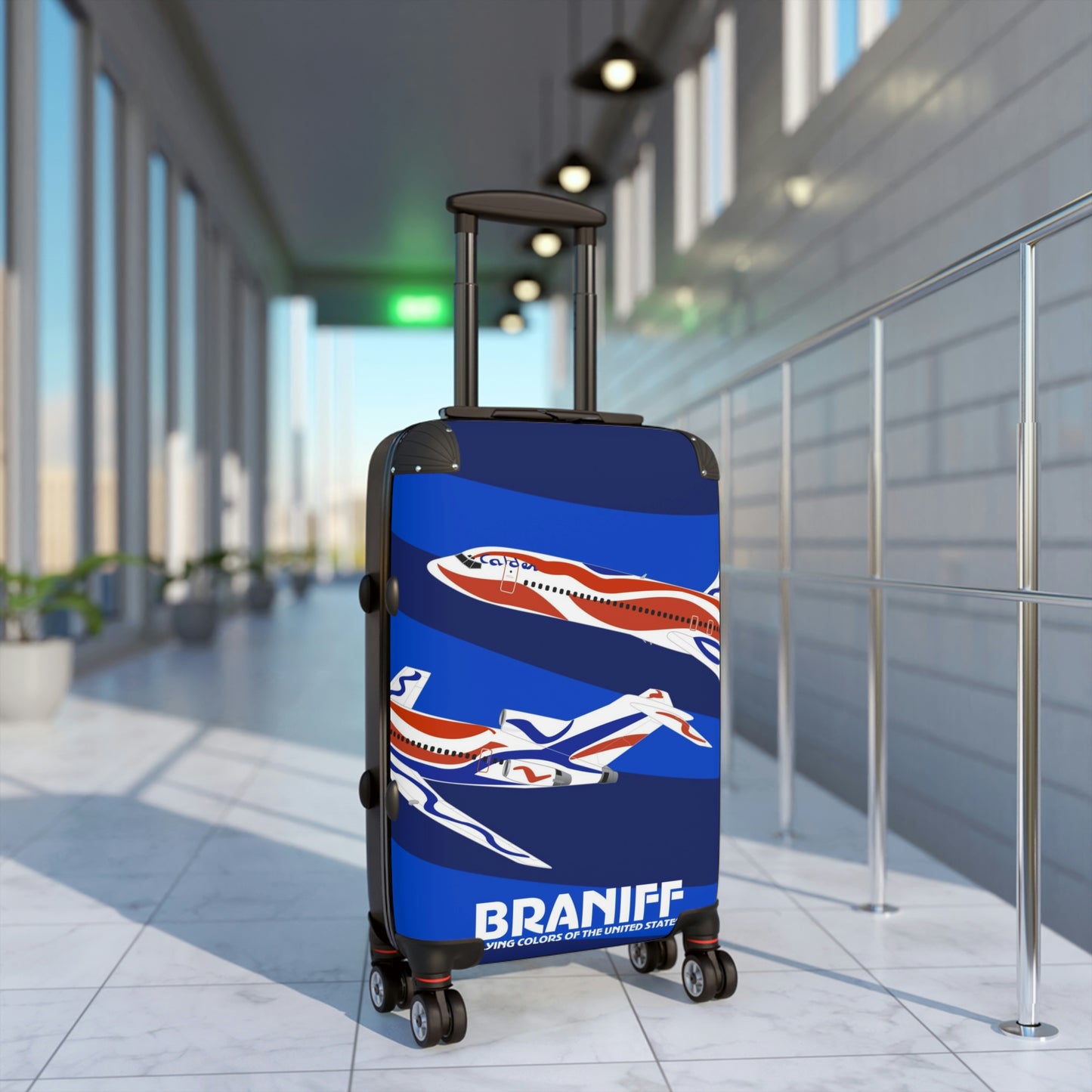 Braniff Ultra Space Jet Luggage Suitcase Braniff Alexander Calder Bicentennial Design