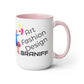 Coffee Mug 11 oz Braniff Air Strip I at 35000 Feet with Blue Interior