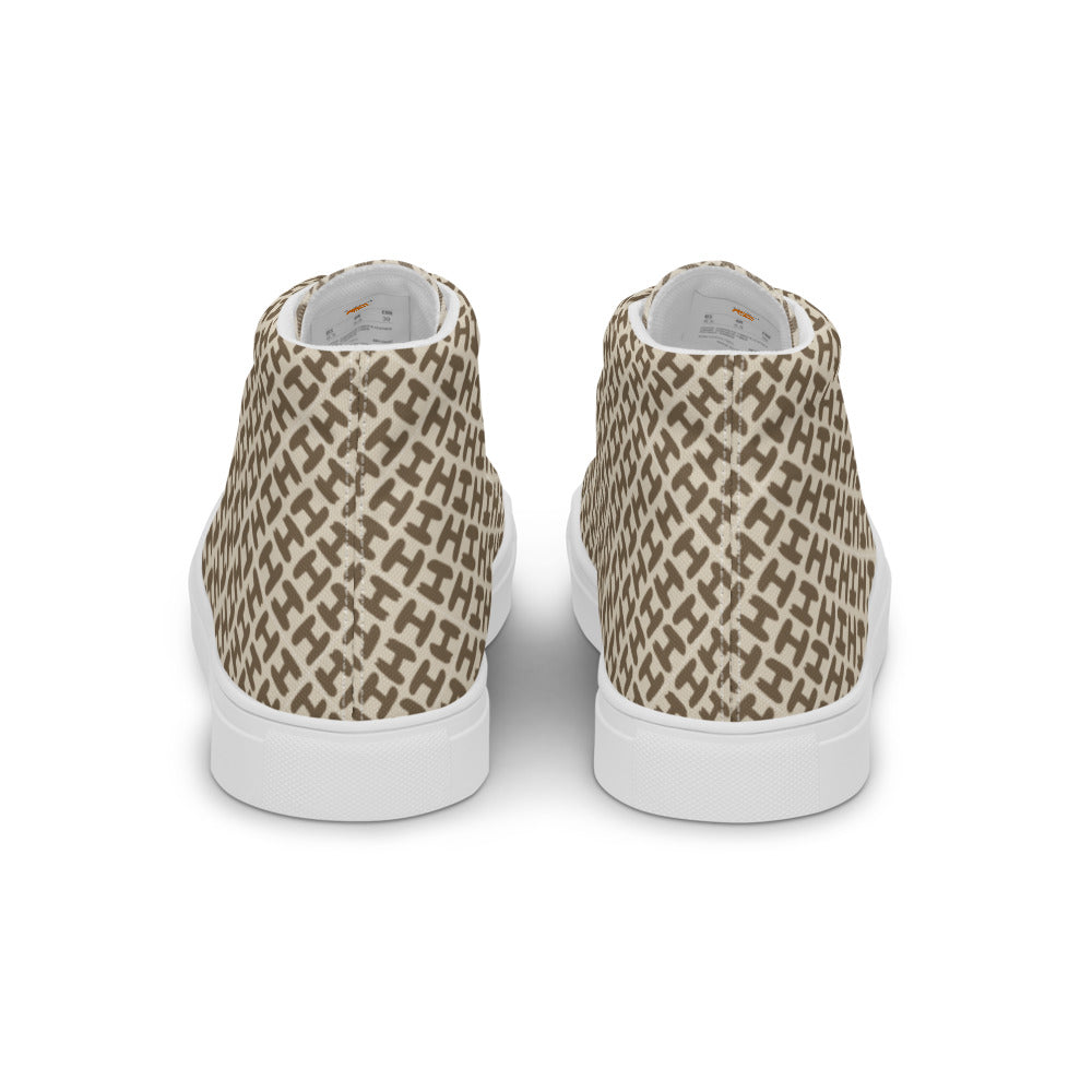 Sky High Top Men Canvas Shoes - H Design Men Shoes - Braniff Boutique