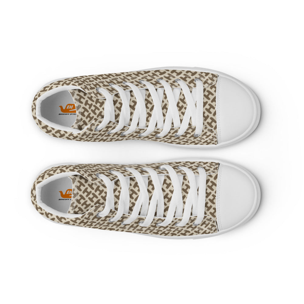 Sky High Top Men Canvas Shoes - H Design Men Shoes - Braniff Boutique