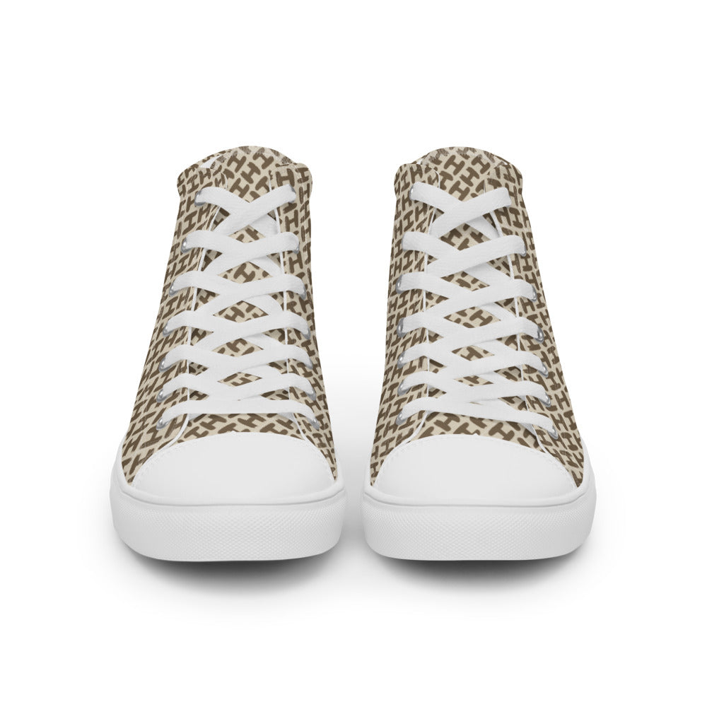 Sky High Top Men Canvas Shoes - H Design Men Shoes - Braniff Boutique