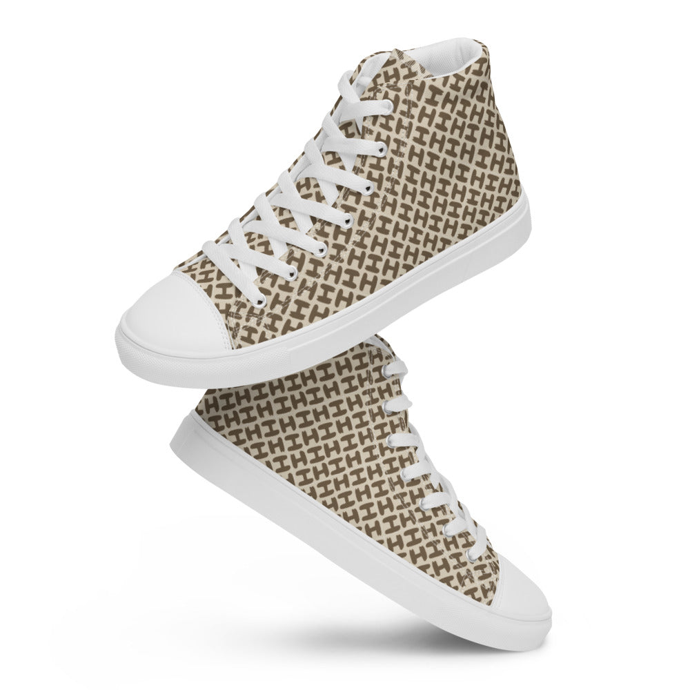 Sky High Top Men Canvas Shoes - H Design Men Shoes - Braniff Boutique
