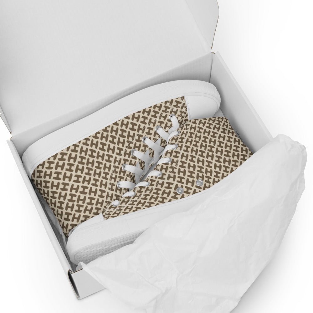 Sky High Top Men Canvas Shoes - H Design Men Shoes - Braniff Boutique