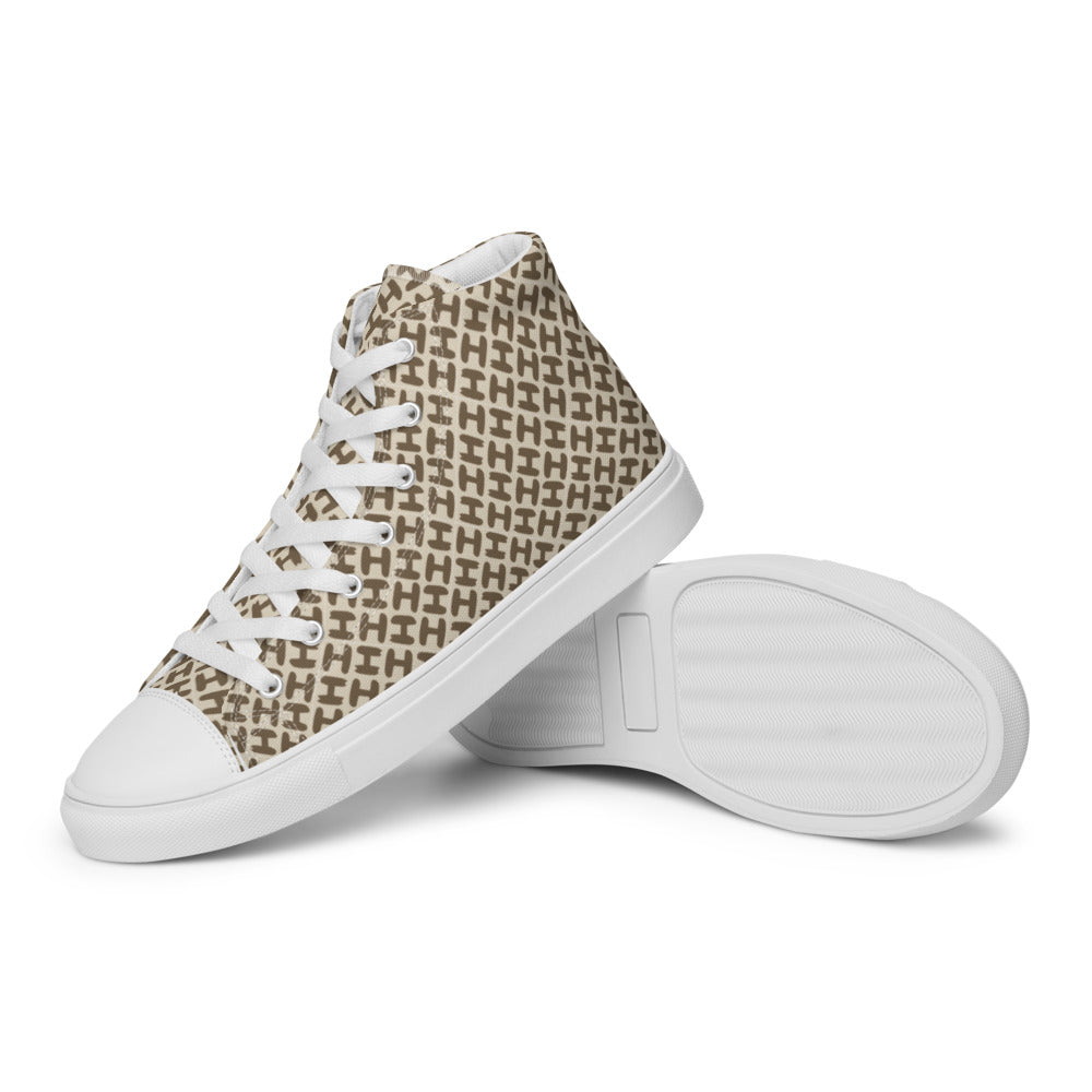 Sky High Top Men Canvas Shoes - H Design Men Shoes - Braniff Boutique