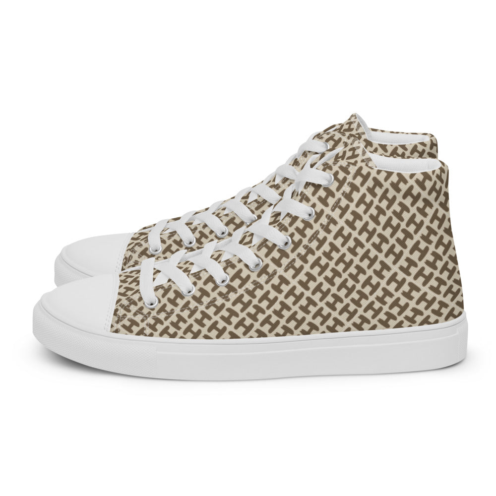 Sky High Top Men Canvas Shoes - H Design Men Shoes - Braniff Boutique