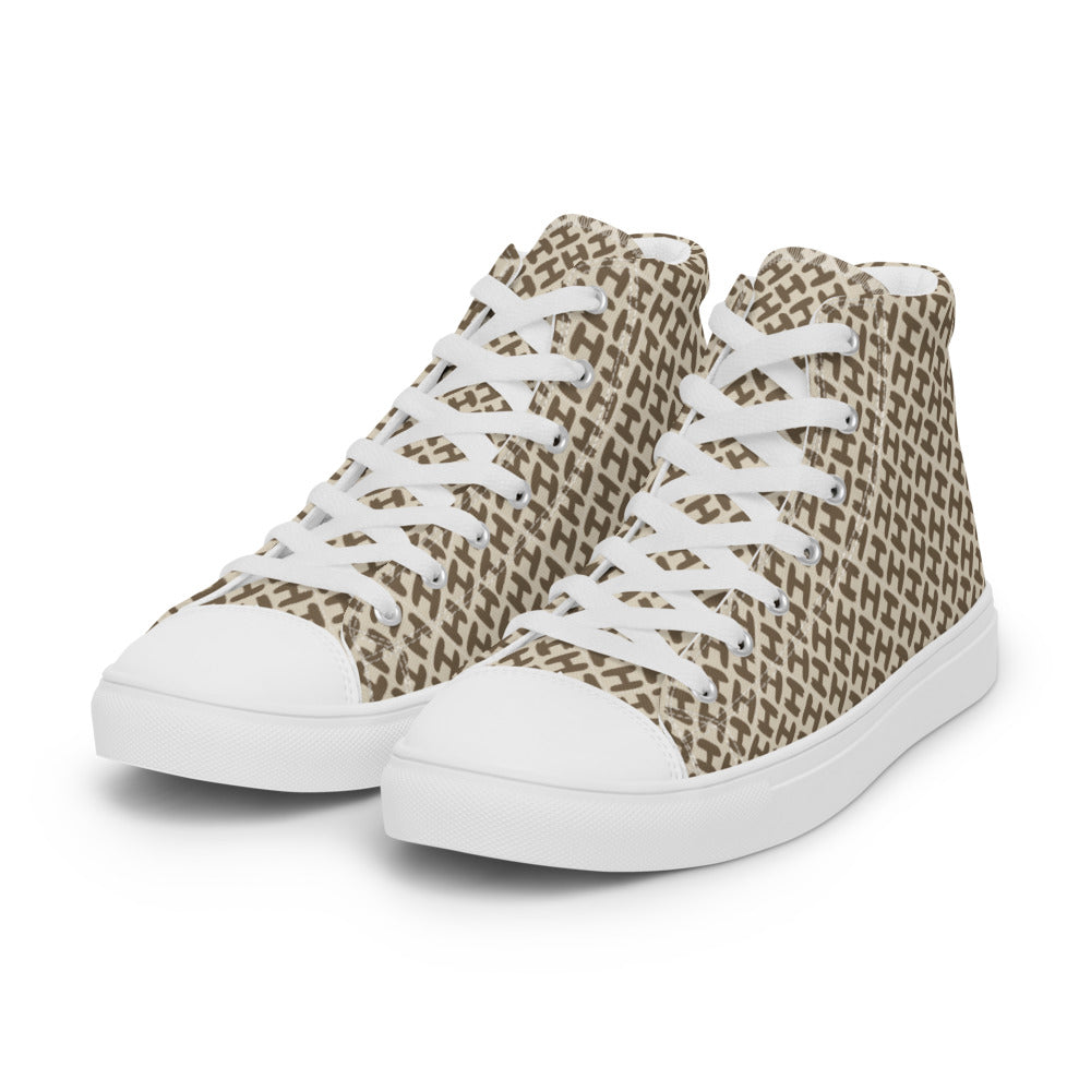 Sky High Top Men Canvas Shoes - H Design Men Shoes - Braniff Boutique